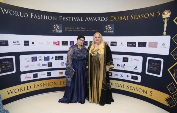 Monica Mergiu at the Dubai World Fashion Festival Awards