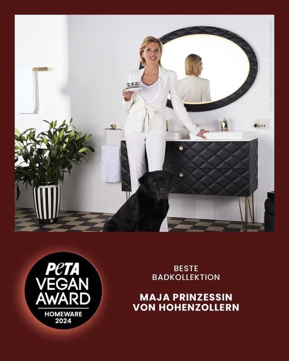 Princess Maja von Hohenzollern was honored with the PETA VEGAN AWARD HOMEWARE 2024